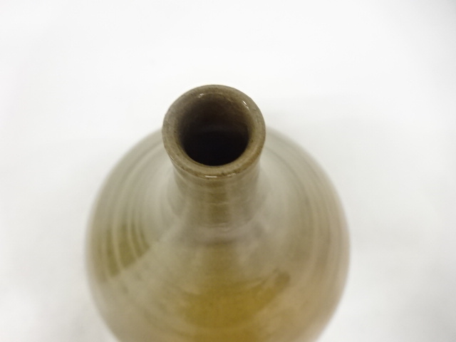  虫明焼　松本学造　花入